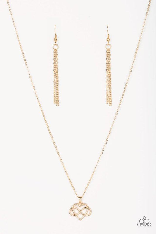 Paparazzi Necklace ~ Eternal Love - Gold