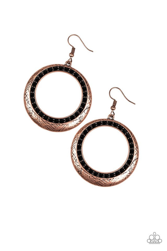 Go-Go Glow - Copper - Paparazzi Earring Image