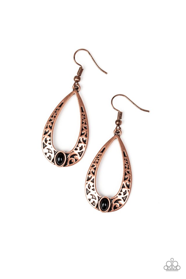 Colorfully Charismatic - Copper - Paparazzi Earring Image