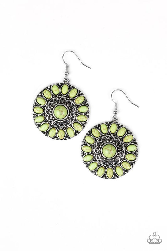 Desert Palette - Green - Paparazzi Earring Image