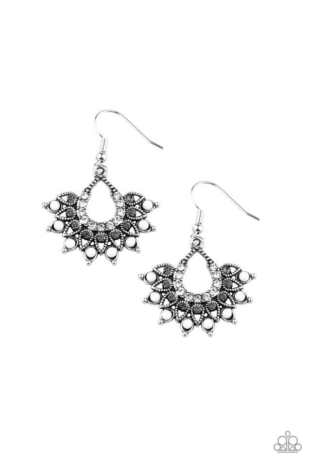 Paparazzi Earring ~ Gypsy Glitz - White
