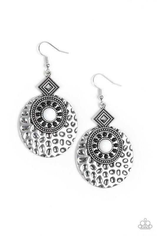 Paparazzi Earring ~ Mayan Mood - White