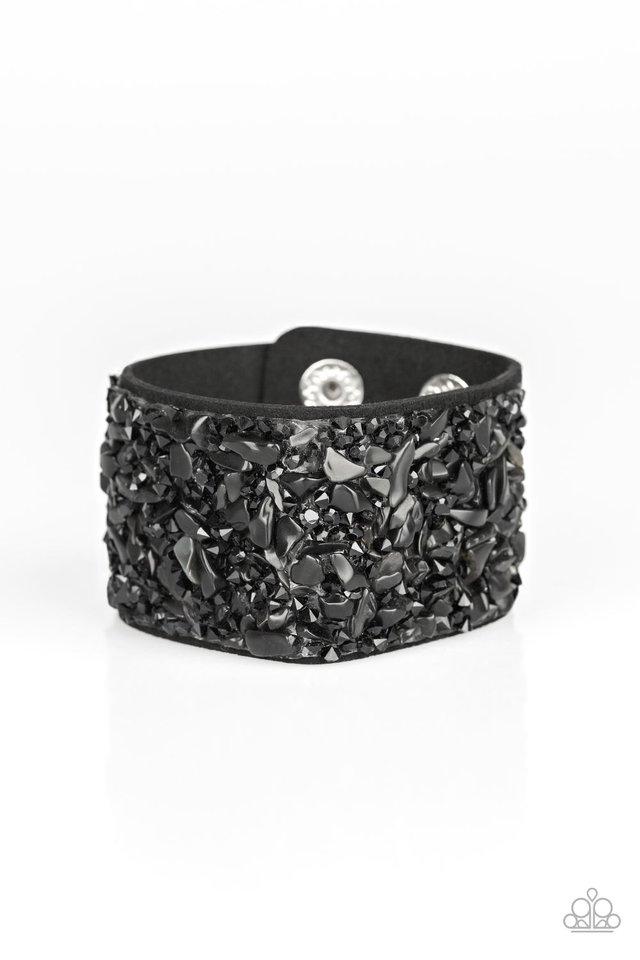 Paparazzi Bracelet ~ Crush Rush - Black