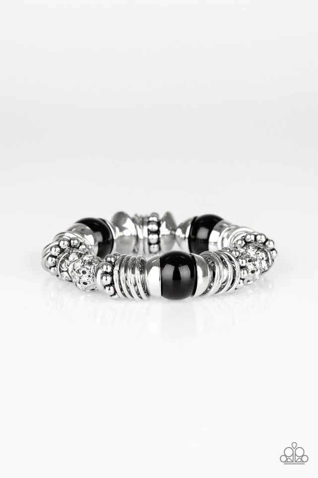 Paparazzi Bracelet ~ Uptown Tease - Black