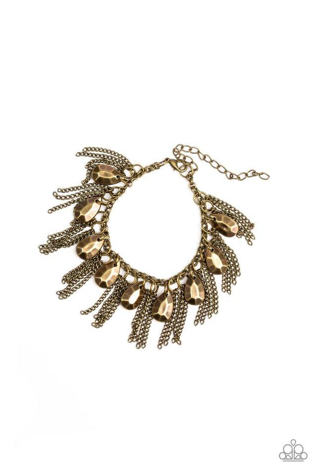 Paparazzi Bracelet ~ Brag Swag - Brass