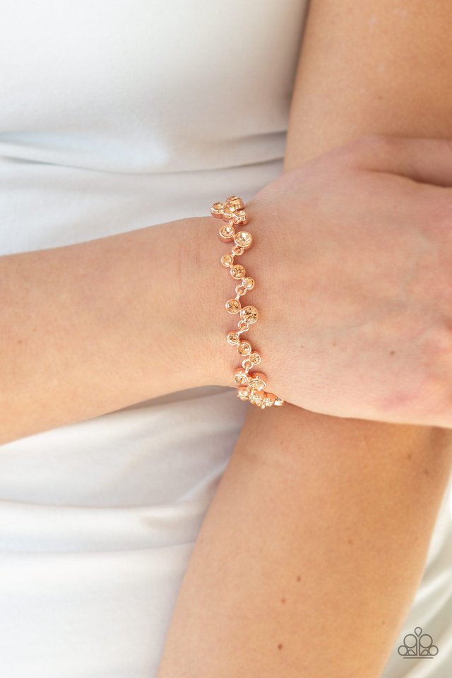Starlit Stunner - Copper - Paparazzi Bracelet Image