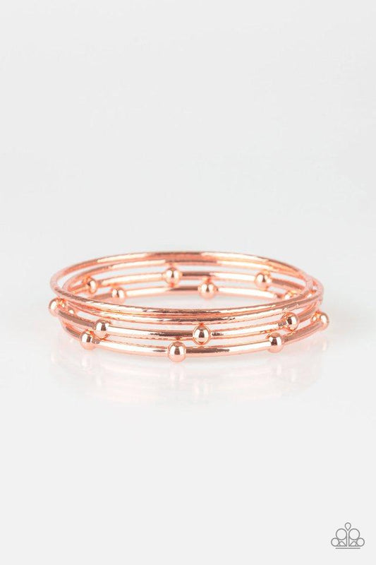 Paparazzi Bracelet ~ Beauty Basic - Copper