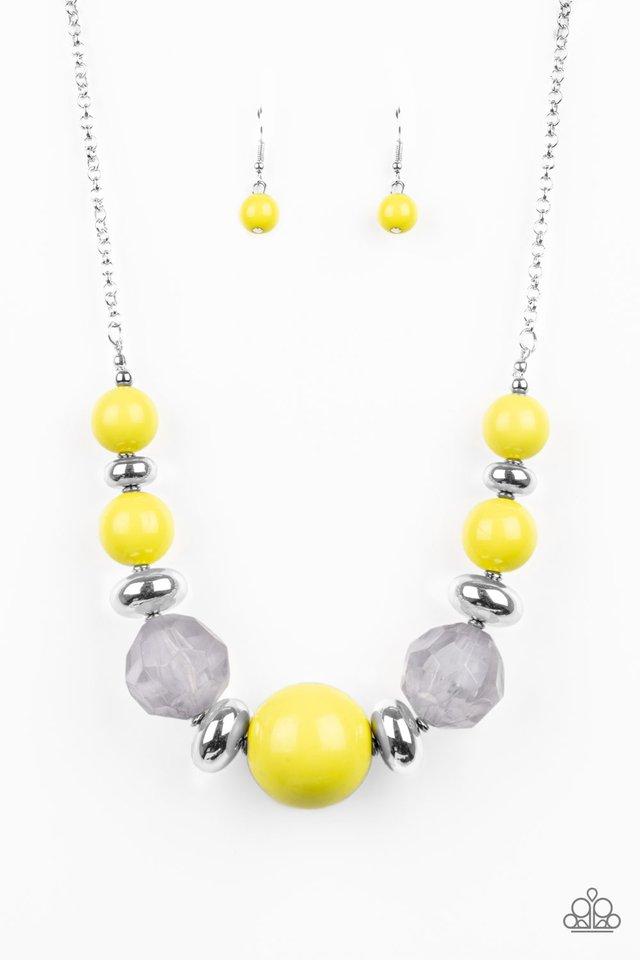 Paparazzi Necklace ~ Daytime Drama - Yellow