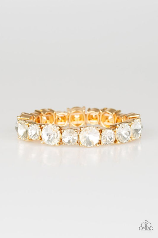 Born To Bedazzle - Gold - Paparazzi Bracelet Image