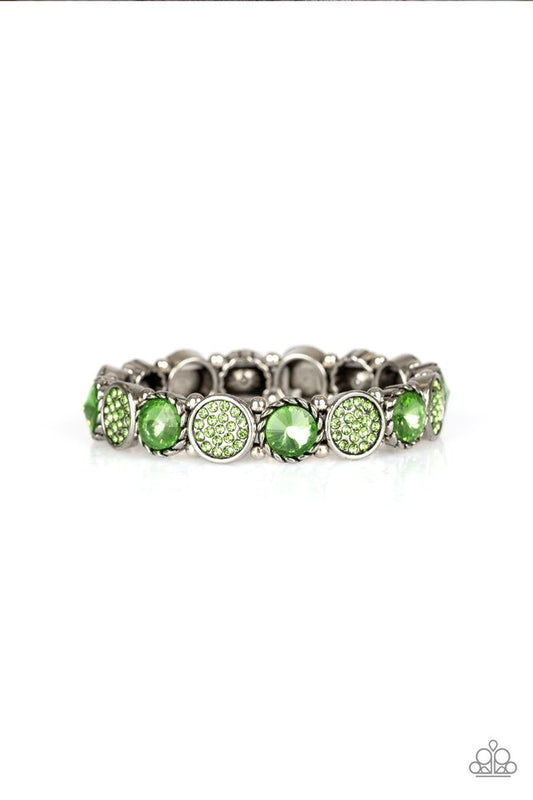 Take A Moment To Reflect - Green - Paparazzi Bracelet Image