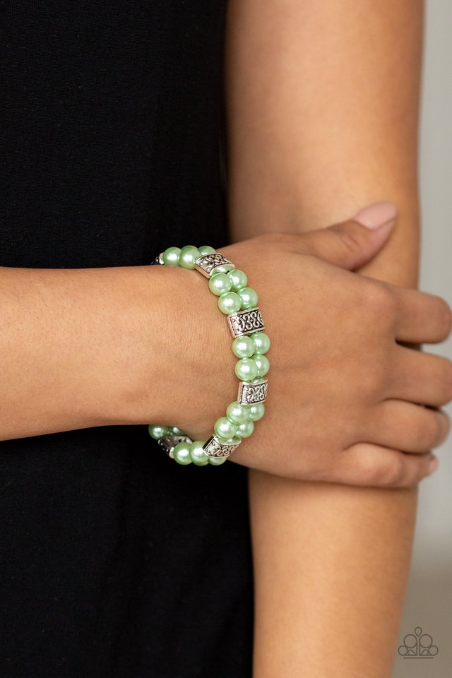 Time After TIMELESS - Green - Paparazzi Bracelet Image