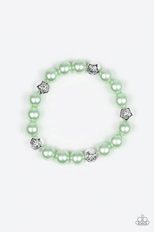 Paparazzi Bracelet ~ Rosy Radiance - Green