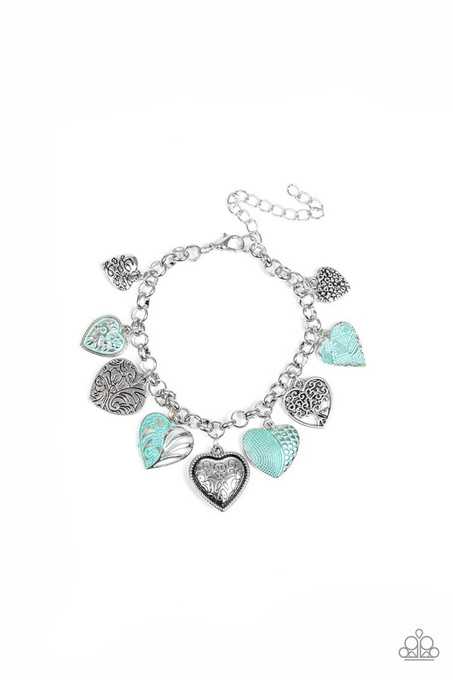 Garden Hearts - Green - Paparazzi Bracelet Image