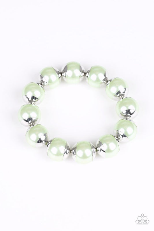 One Woman Show-STOPPER - Green - Paparazzi Bracelet Image