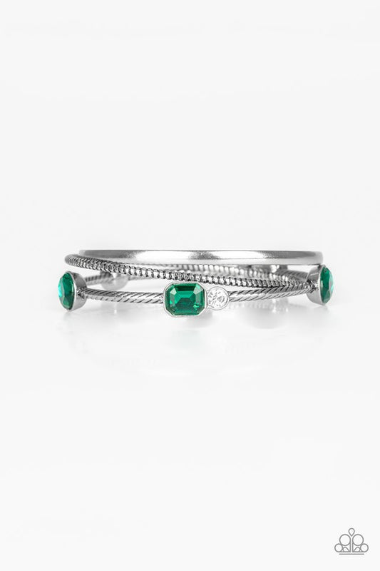 City Slicker Sleek - Green - Paparazzi Bracelet Image