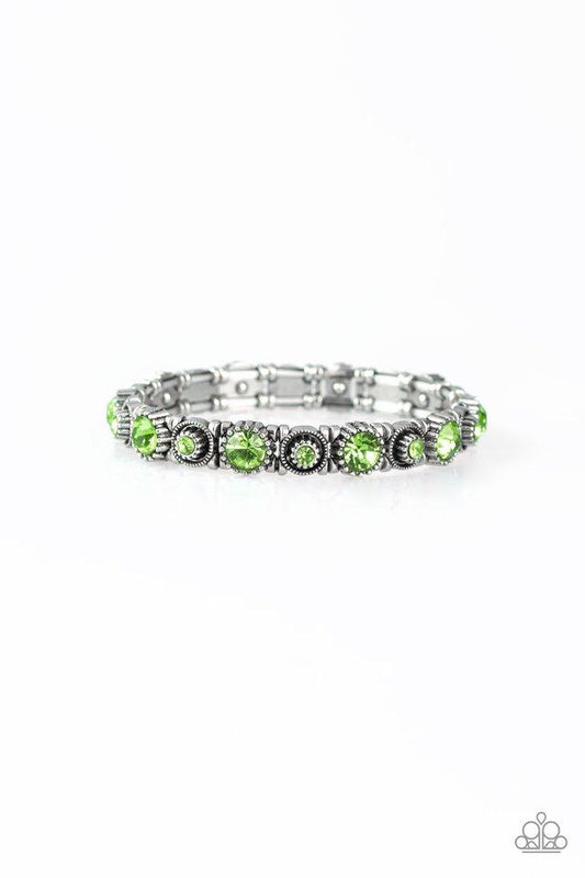 Paparazzi Bracelet ~ Heavy On The Sparkle - Green