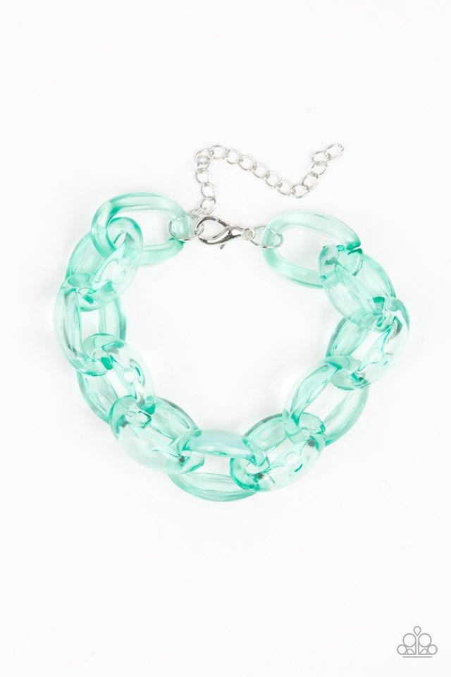 Paparazzi Bracelet ~ Ice Ice Baby - Green