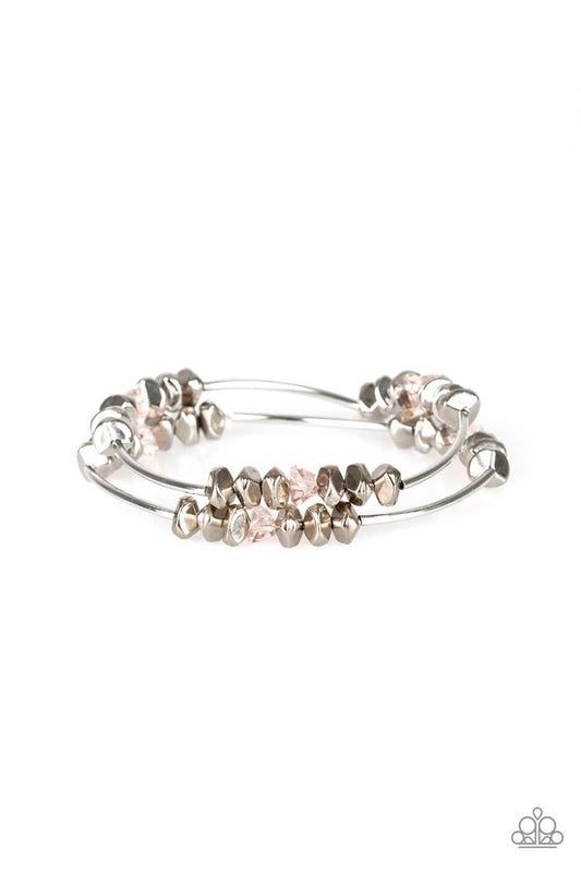Get The GLOW On The Road - Pink - Paparazzi Bracelet Image