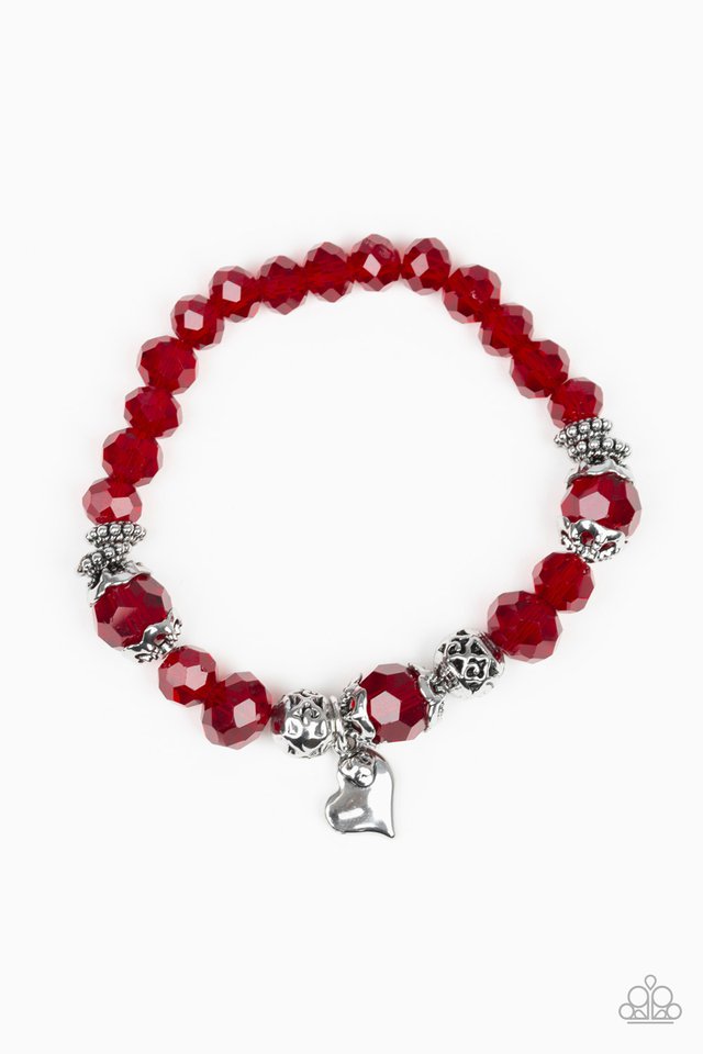 Right On The Romance - Red - Paparazzi Bracelet Image