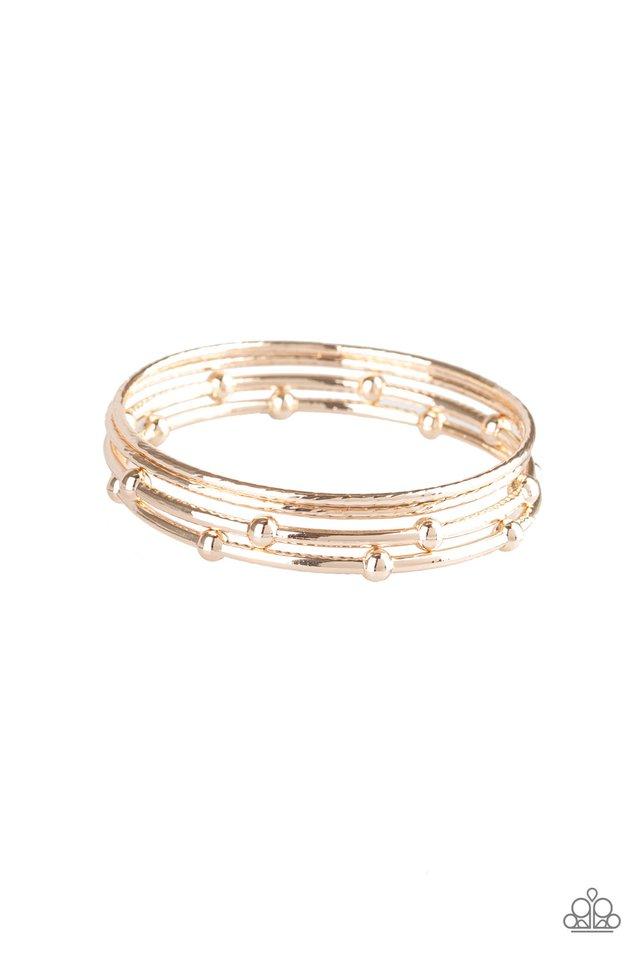 Paparazzi Bracelet ~ Beauty Basic - Rose Gold