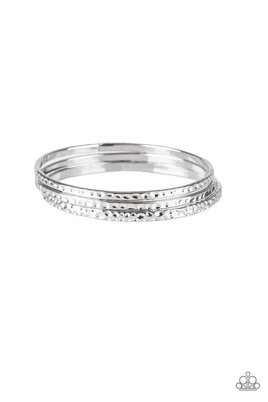 Paparazzi Bracelet ~ Casually Couture - Silver