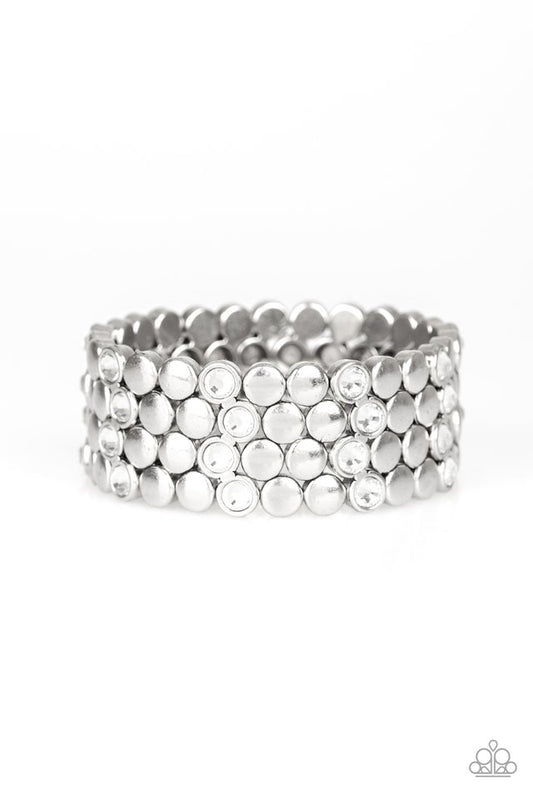 Scattered Starlight - White - Paparazzi Bracelet Image