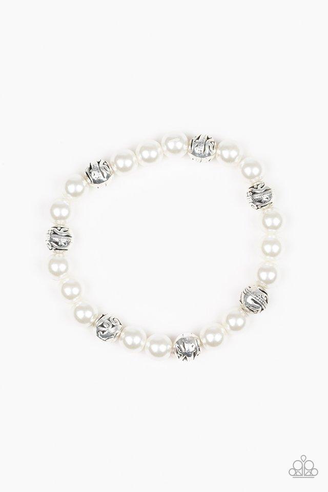 Paparazzi Bracelet ~ Poised For Perfection - White