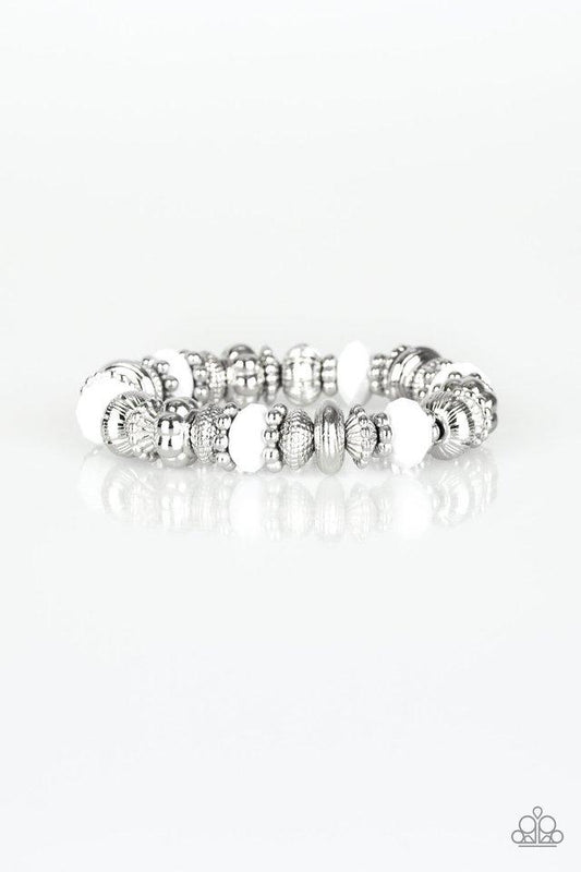 Paparazzi Bracelet ~ Live Life To The COLOR-fullest - White