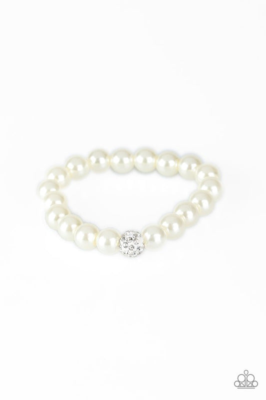 POSHing Your Luck - White - Paparazzi Bracelet Image