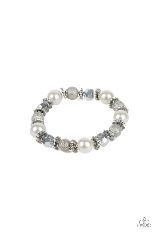 Sparking Conversation - White - Paparazzi Bracelet Image