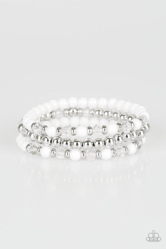 Paparazzi Bracelet ~ Irresistibly Irresistible - White