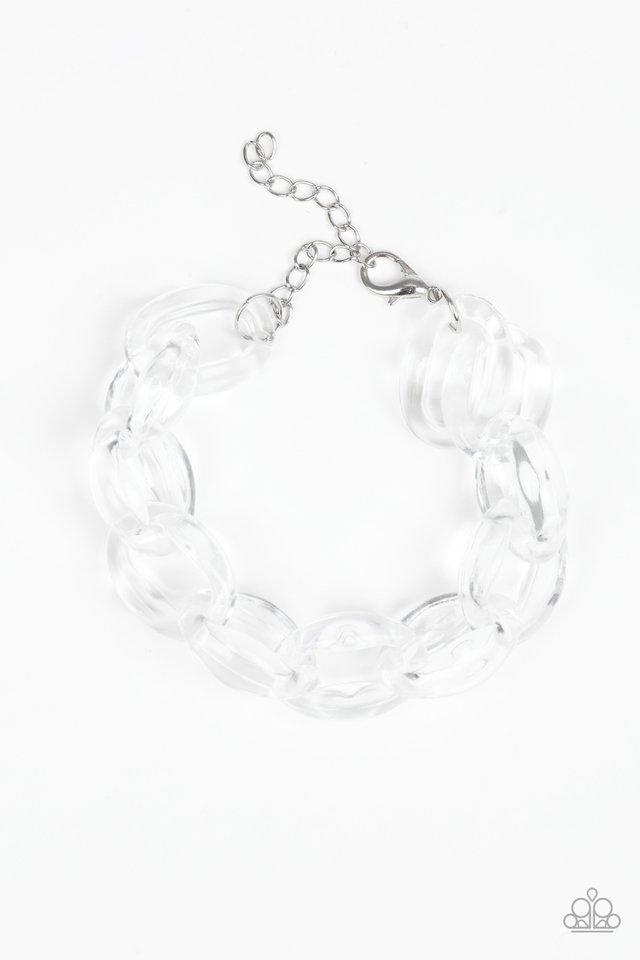 Paparazzi Bracelet ~ Ice Ice Baby - White