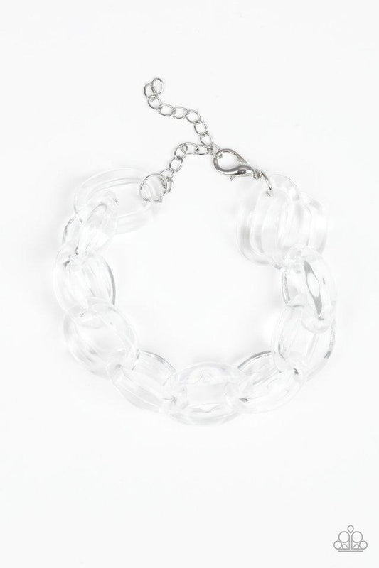 Paparazzi Bracelet ~ Ice Ice Baby - White