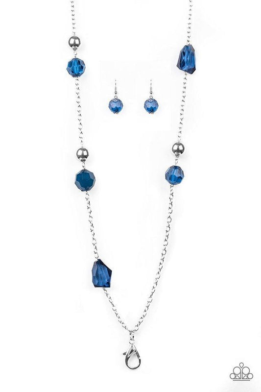Paparazzi Necklace ~ Royal Roller - Blue