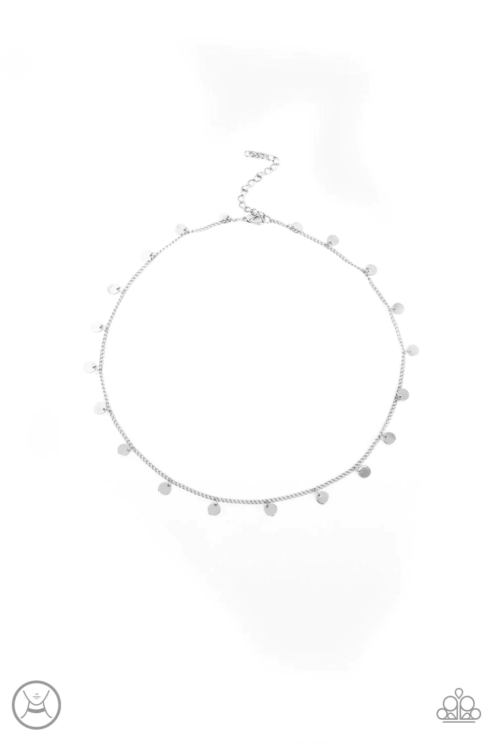 Paparazzi Necklace ~ CHIME A Little Brighter - Silver