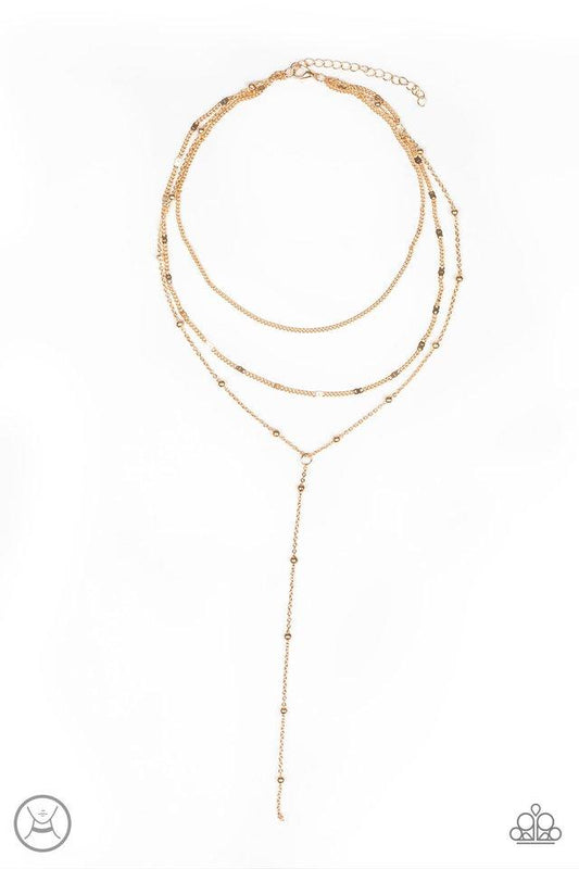 Paparazzi Necklace ~ Think Like A Minimalist - Gold