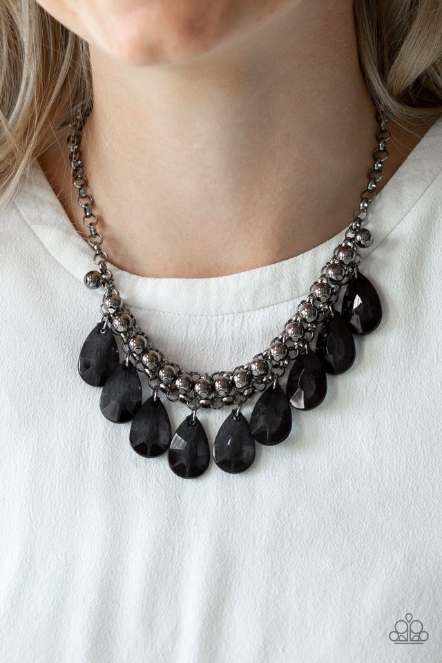 Fashionista Flair - Black - Paparazzi Necklace Image
