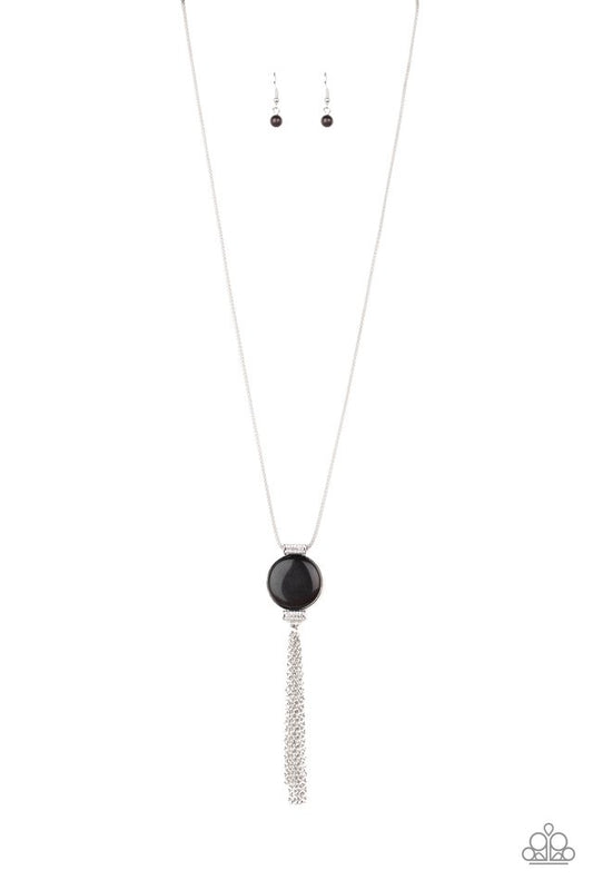 Happy As Can BEAM - Black - Paparazzi Necklace Image