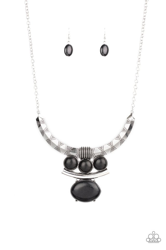 Commander In CHIEFETTE - Black - Paparazzi Necklace Image
