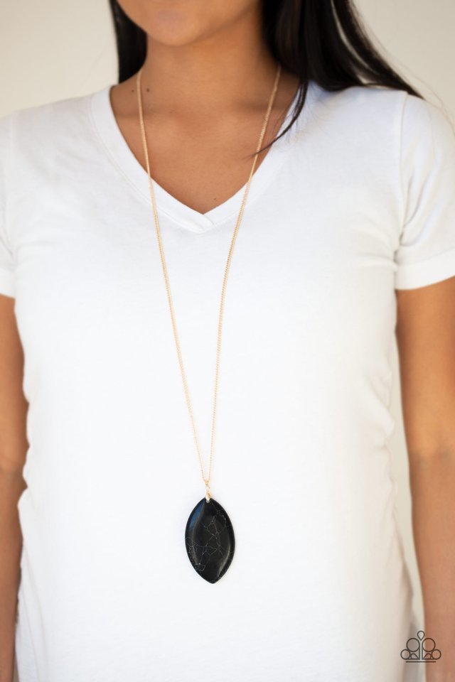 Santa Fe Simplicity - Black - Paparazzi Necklace Image