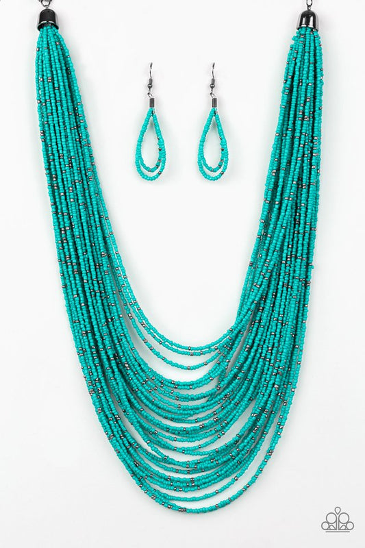Rio Rainforest - Blue - Paparazzi Necklace Image