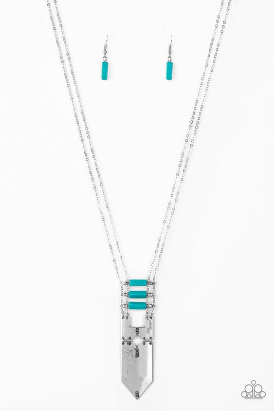 Triassic Era - Blue - Paparazzi Necklace Image