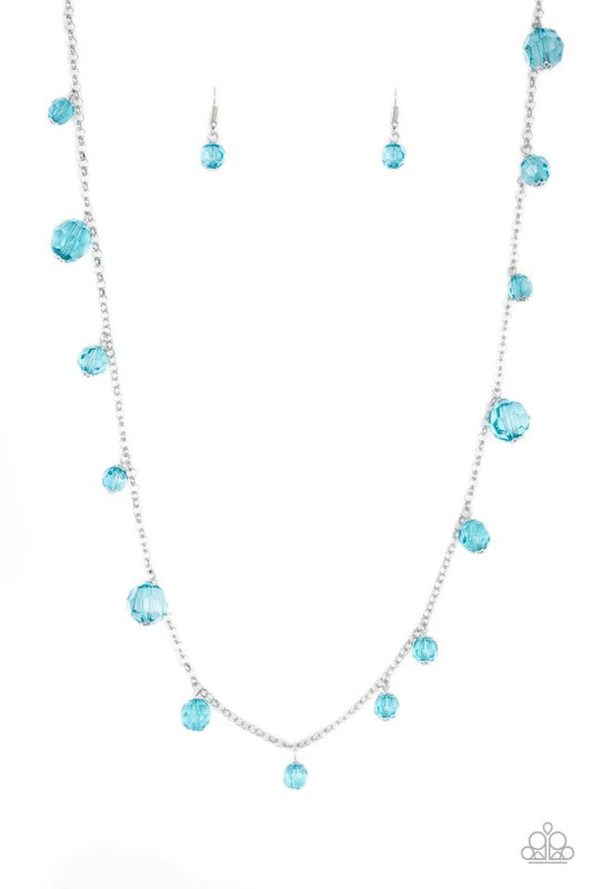 GLOW-Rider - Blue - Paparazzi Necklace Image
