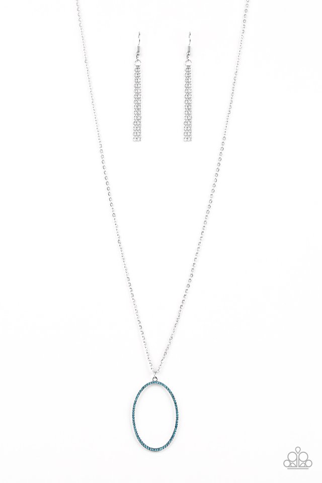 A Dazzling Distraction - Blue - Paparazzi Necklace Image