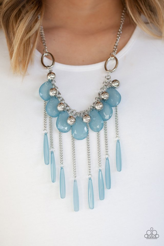 Roaring Riviera - Blue - Paparazzi Necklace Image