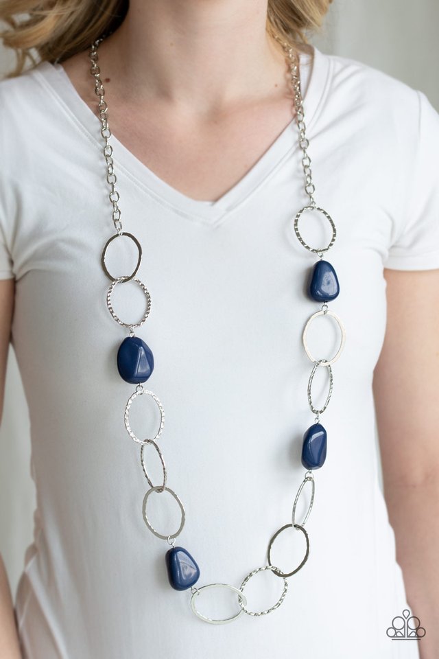 Modern Day Malibu - Blue - Paparazzi Necklace Image