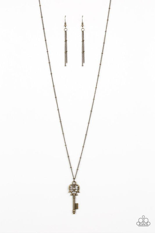 Paparazzi Necklace ~ The Magic Key - Brass