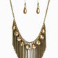 Bragging Rights - Brass - Paparazzi Necklace Image