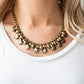 Stage Stunner - Brass - Paparazzi Necklace Image