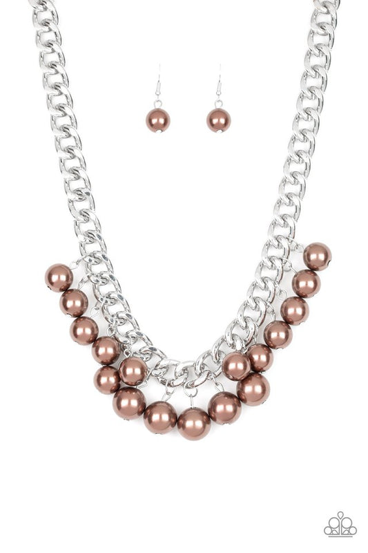 Get Off My Runway - Brown - Paparazzi Necklace Image
